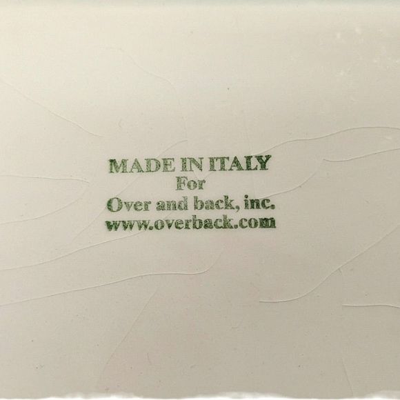 Set Yellow Serving Platter Tray & Bowl made in Italy by Over and Back vintage - Picture 5 of 11